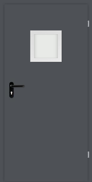 Technické dvere DTech so sklom S01